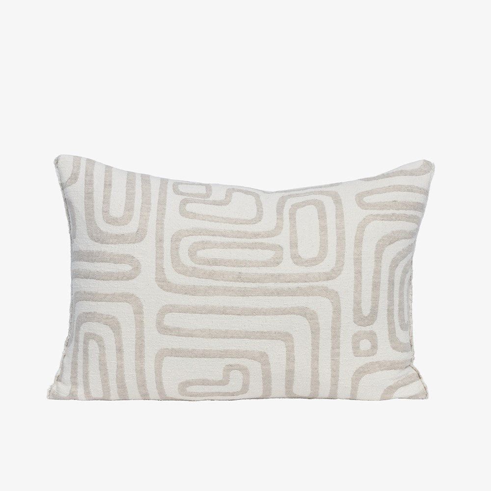 Wander Cushion - White/Natural
