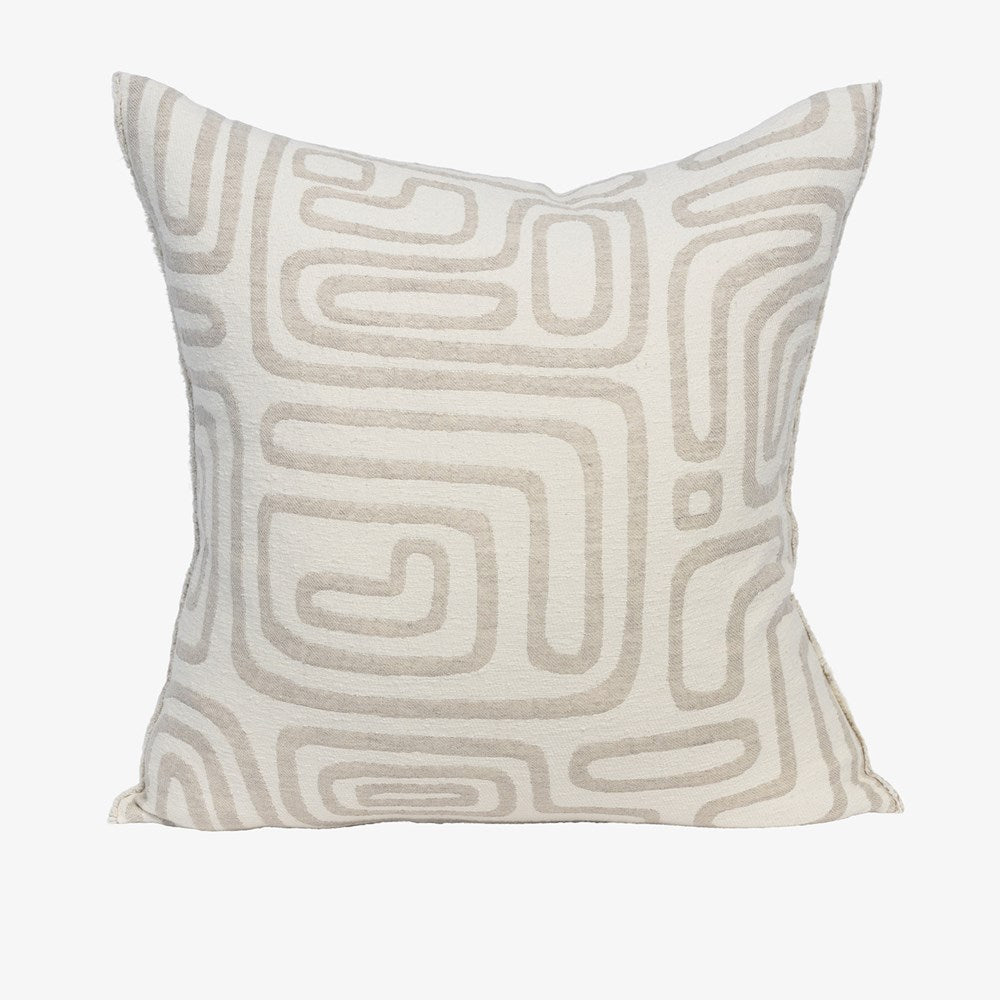 Wander Cushion - White/Natural