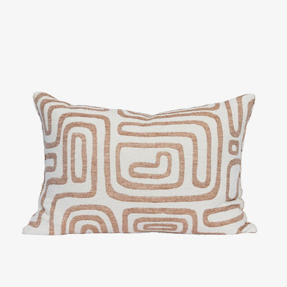Wander Cushion - White/Nutmeg