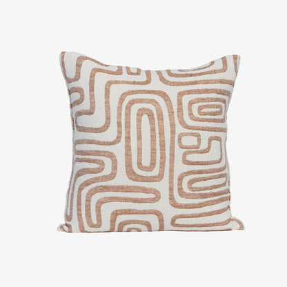 Wander Cushion - White/Nutmeg