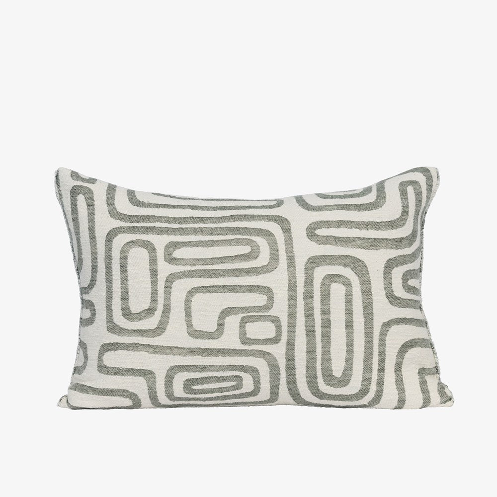 Wander Cushion - White/Pistachio