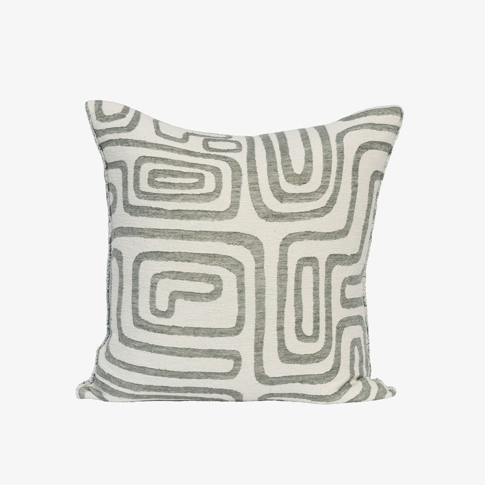 Wander Cushion - White/Pistachio