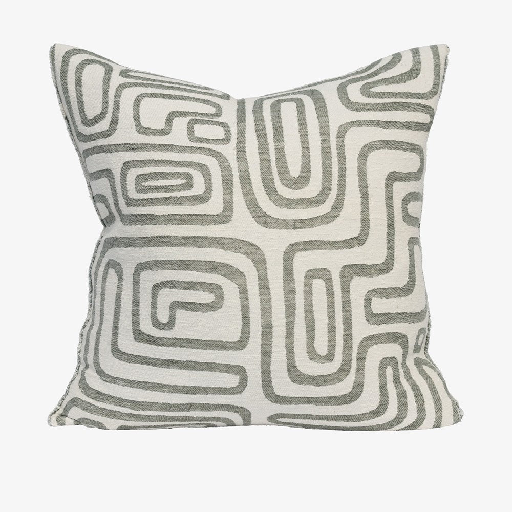 Wander Cushion - White/Pistachio