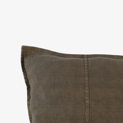 Luca Linen Cushion - Moss Green