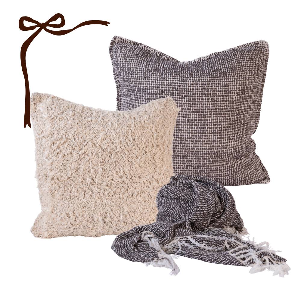 Willow Cushion &amp; Anges Cushion &amp; Throw