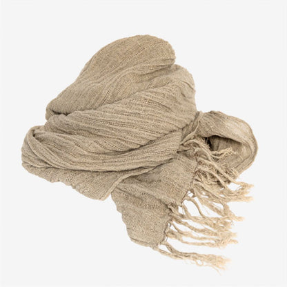Aira Linen Throw - Pistachio