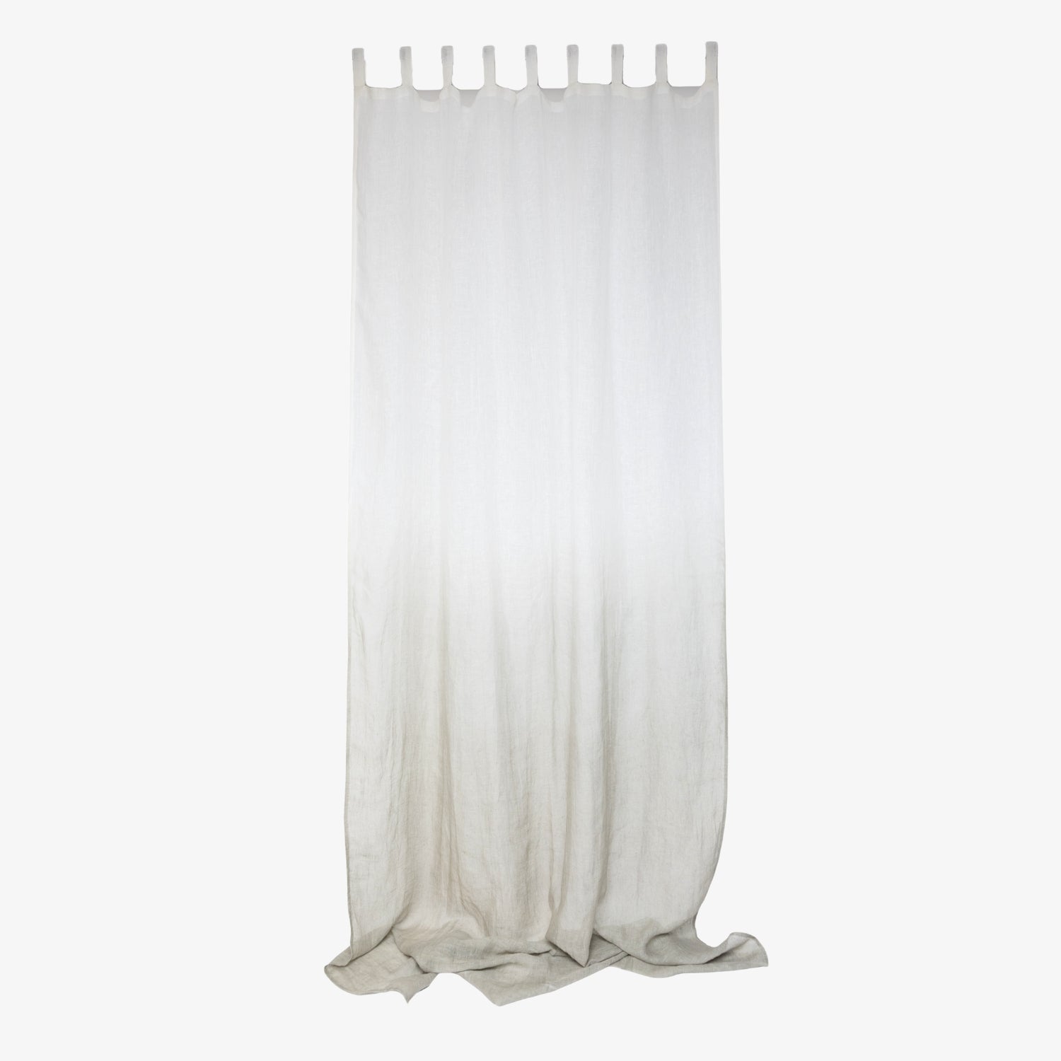Whisper Ombre Curtain - White/Putty