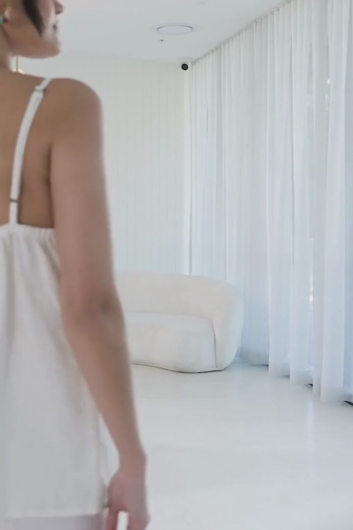 Fundamental Linen Cami - Off White – Eadie Lifestyle