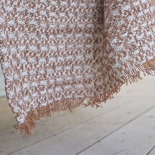 Noah Throw - Nutmeg/Off White