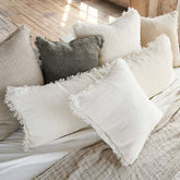 Bedouin Linen Cushion - Ivory - Eadie Lifestyle