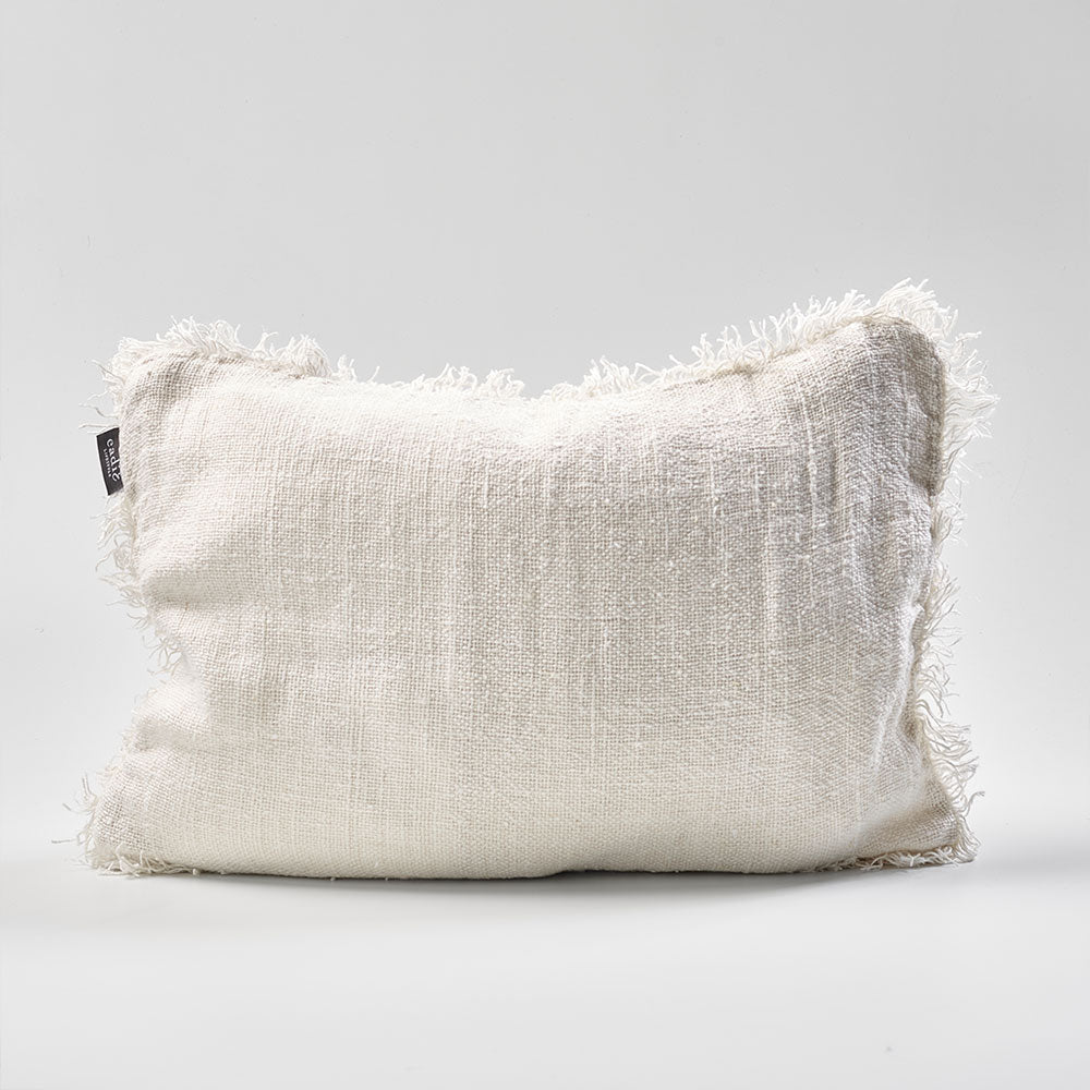Bedouin Linen Cushion - Ivory - Eadie Lifestyle