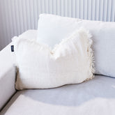 Bedouin Linen Cushion - Ivory - Eadie Lifestyle