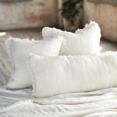 Bedouin Linen Cushion - Ivory - Eadie Lifestyle