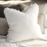 Bedouin Linen Cushion - Ivory - Eadie Lifestyle