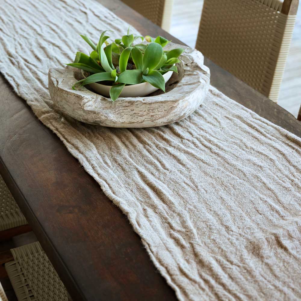 Bedouin Linen Runner - Eadie Lifestyle