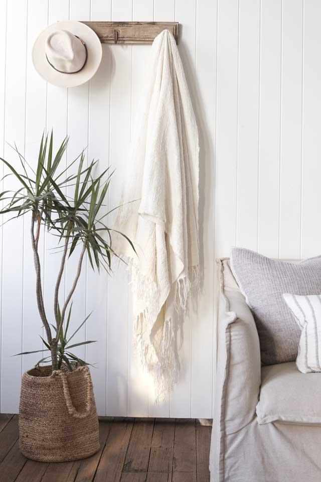 Bedouin Over Sized Linen Throw - Ivory - Eadie Lifestyle