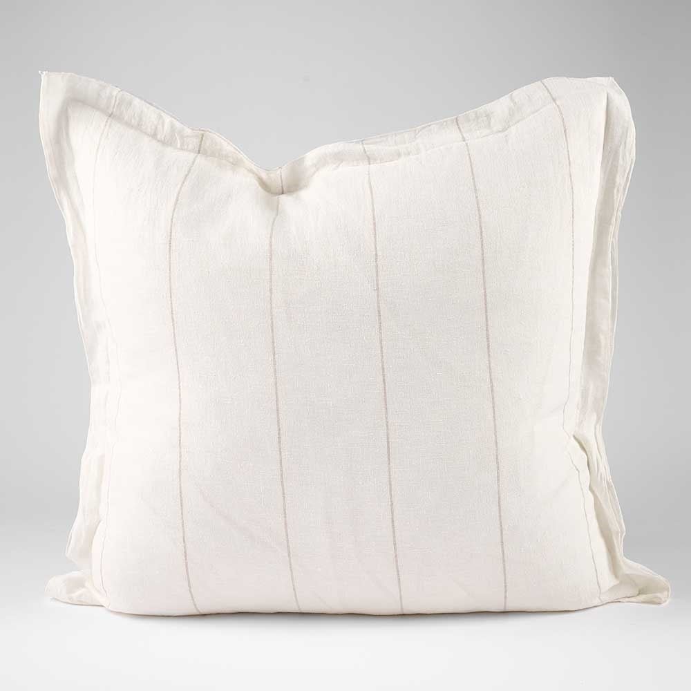 Carter Linen Cushion - White w&
