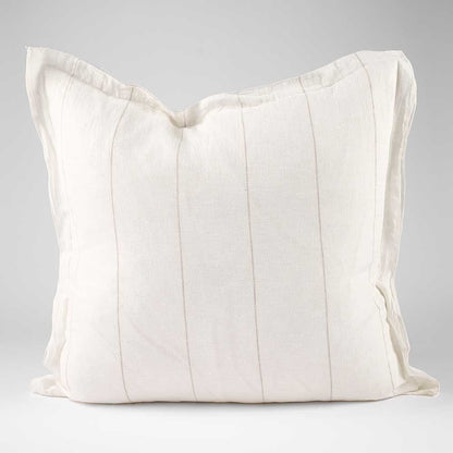 Carter Linen Cushion - White w&