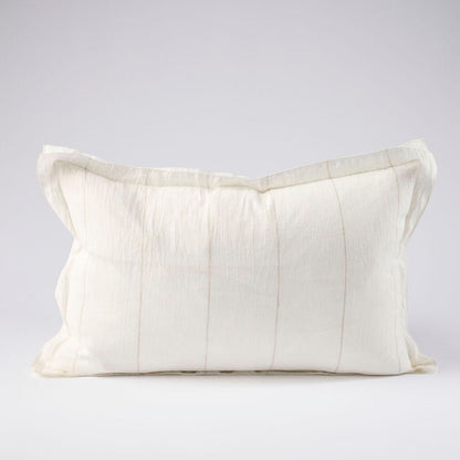 Carter Linen Cushion - White w&