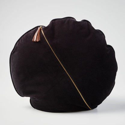 Circlyn Velvet Cushion - Black - Eadie Lifestyle