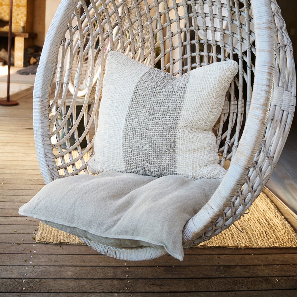 Coco Linen Cushion - Ivory/Natural  - Eadie Lifestyle
