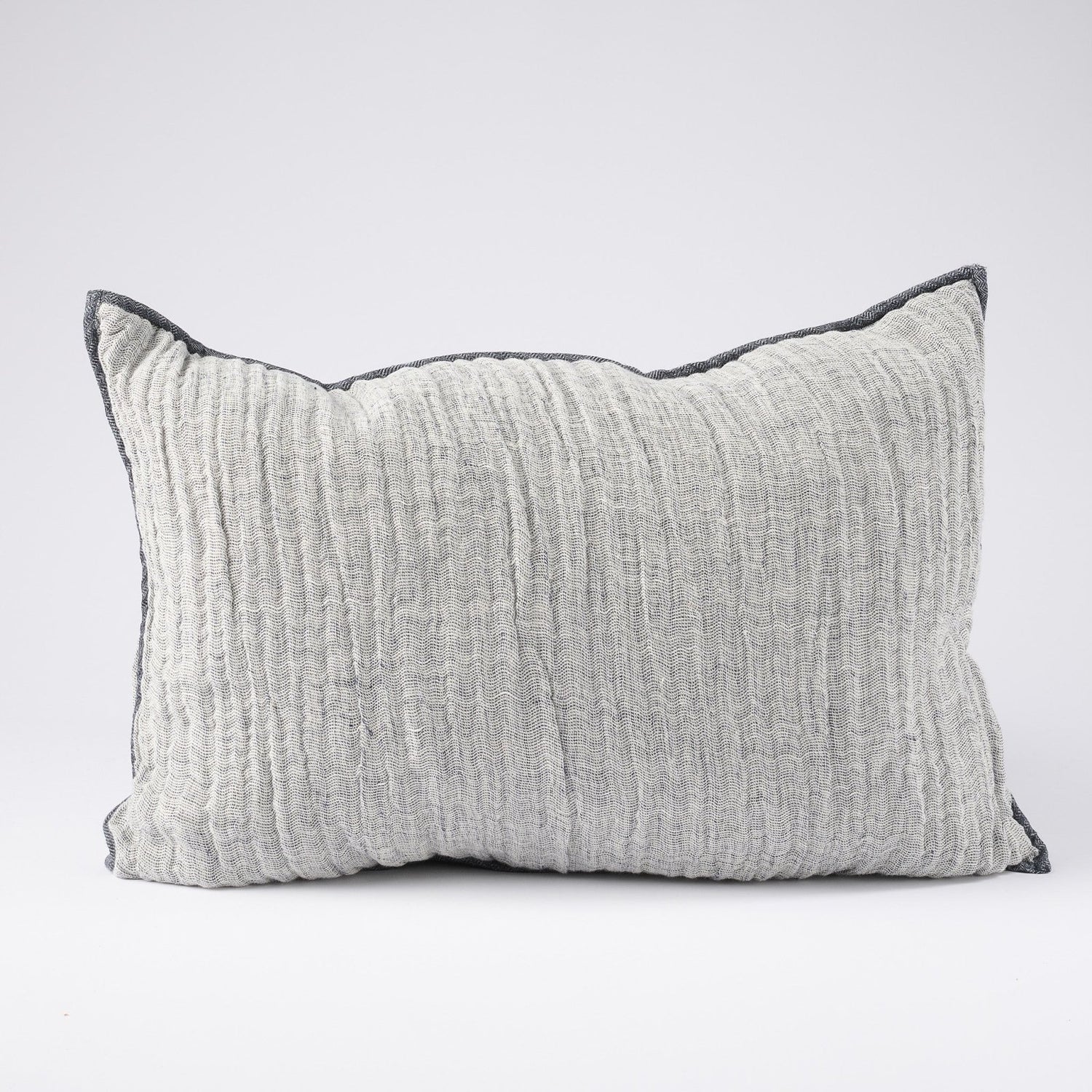 Cristal Linen Cushion - Soft Ink/Ink  - Eadie Lifestyle
