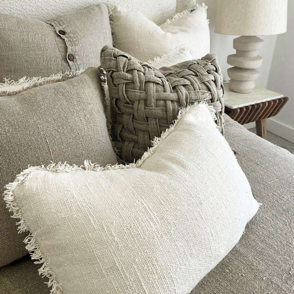 Crosier Linen Cushion - Natural - Eadie Lifestyle