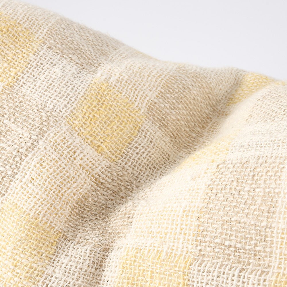 Felice Linen Cushion - Butter/Natural/White  - Eadie Lifestyle