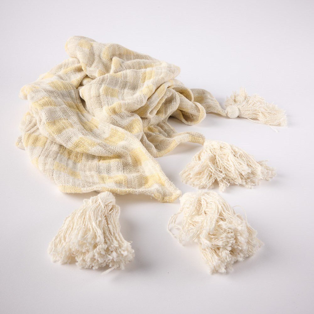 Felice Throw - Butter/Natural/White  - Eadie Lifestyle