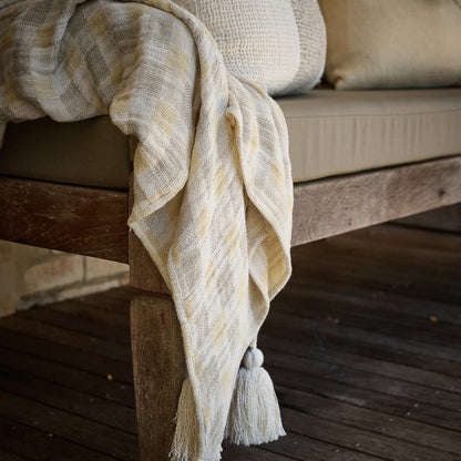 Felice Throw - Butter/Natural/White  - Eadie Lifestyle