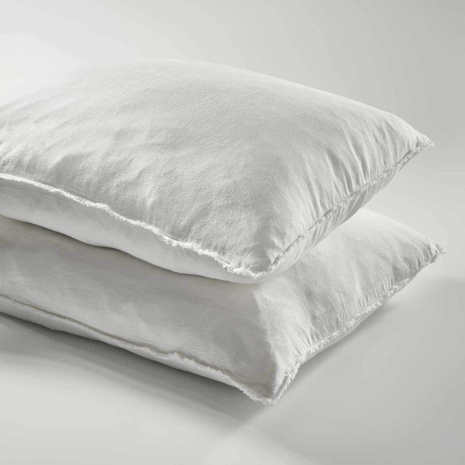 French Linen Pillowcase Set - White - Eadie Lifestyle