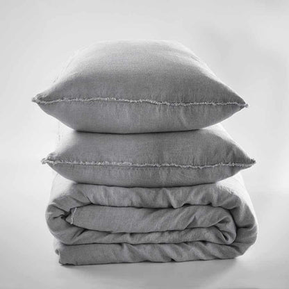 French Linen Quilt Cover - Slate - Eadie Lifestyle