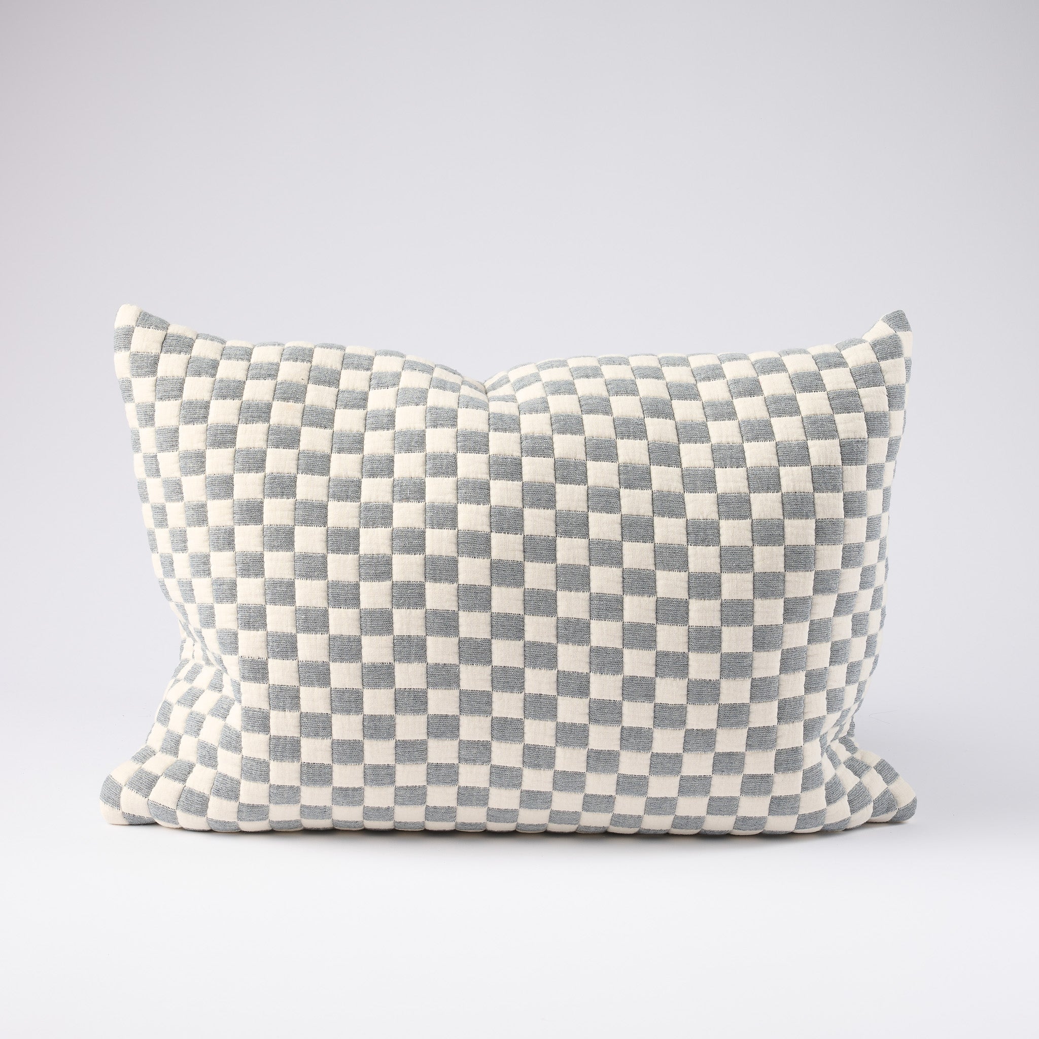 Gambit Cushion - White/Blue - Eadie Lifestyle