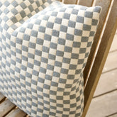 Gambit Cushion - White/Blue - Eadie Lifestyle