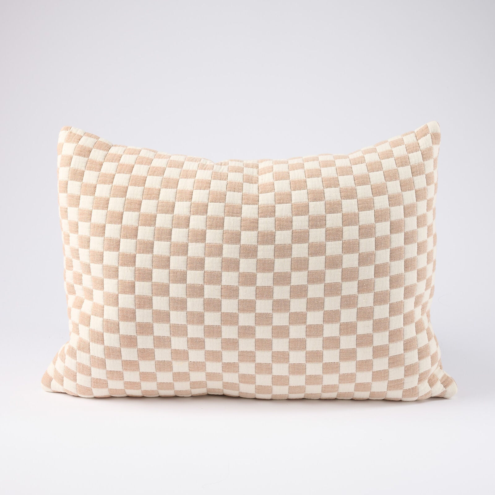 Gambit Cushion - White/Nutmeg - Eadie Lifestyle