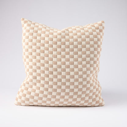 Gambit Cushion - White/Nutmeg - Eadie Lifestyle