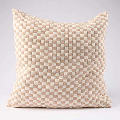 Gambit Cushion - White/Nutmeg - Eadie Lifestyle