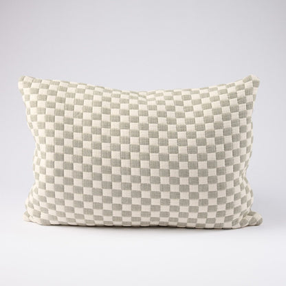 Gambit Cushion - White/Pistachio - Eadie Lifestyle