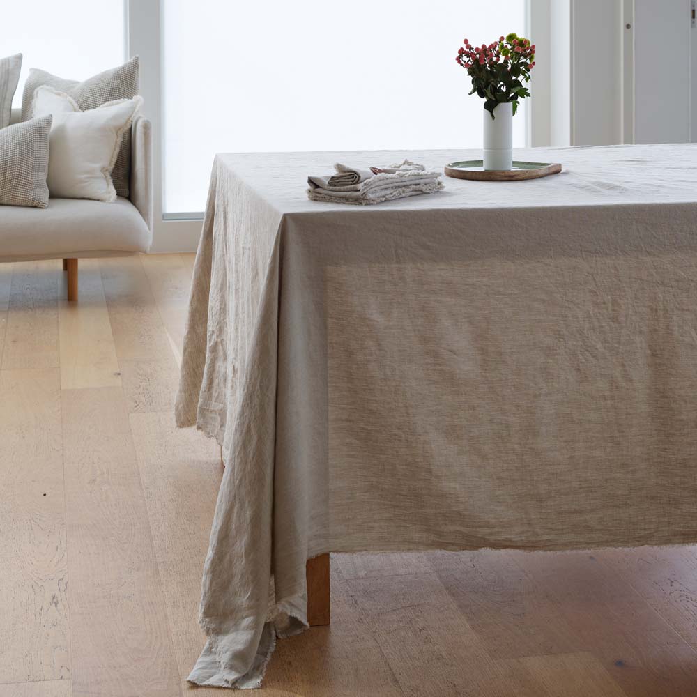 Linen Tablecloth - Natural - Eadie Lifestyle