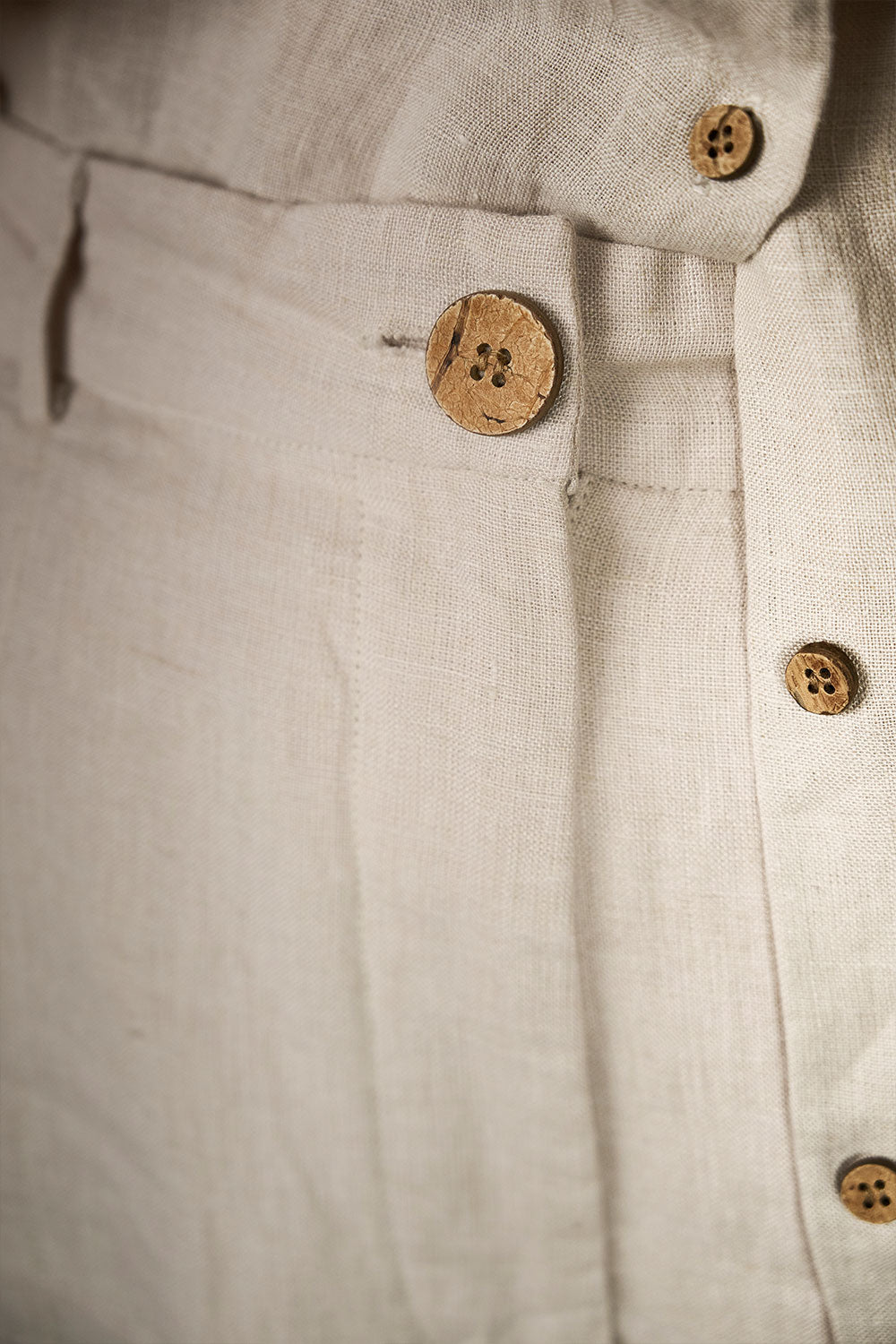 Linen Tailored Pants - Natural - Eadie Lifestyle