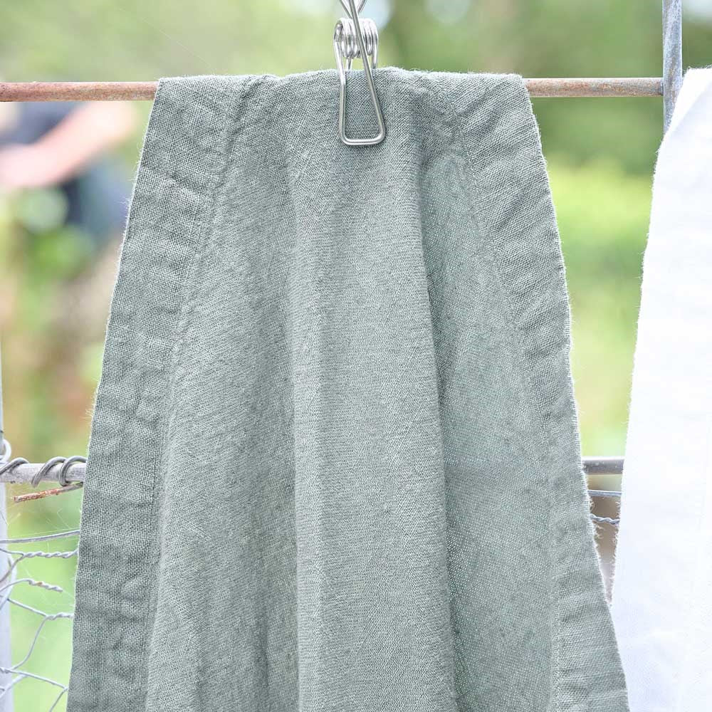 Linen Tea Towel (Set of Two) - Khaki - Eadie Lifestyle