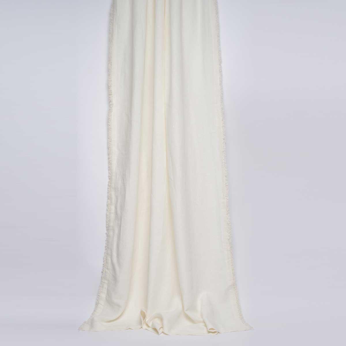 Luca® Boho Linen Curtain - White - Eadie Lifestyle