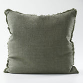 Luca® Boho Linen Cushion - Khaki - Eadie Lifestyle