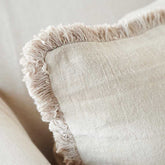 Luca® Boho Linen Cushion - Natural - Eadie Lifestyle
