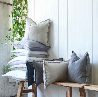 Luca® Boho Linen Cushion - Natural - Eadie Lifestyle