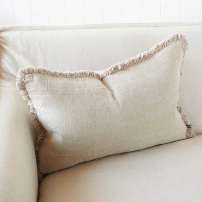 Luca® Boho Linen Cushion - Natural - Eadie Lifestyle