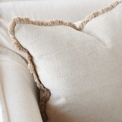 Luca® Boho Linen Cushion - Natural - Eadie Lifestyle