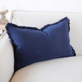 Luca® Boho Linen Cushion - Navy - Eadie Lifestyle