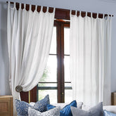 Luca® Linen Curtain - White - Eadie Lifestyle