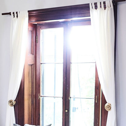 Luca® Linen Curtain - White - Eadie Lifestyle